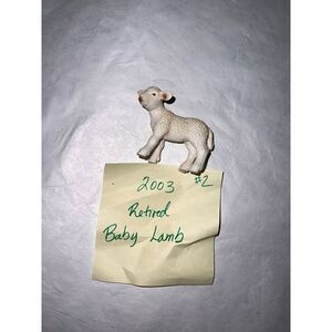 SCHLEICH LAMB Standing Sheep Baby Animal Farm Figure 2003 Retired #2